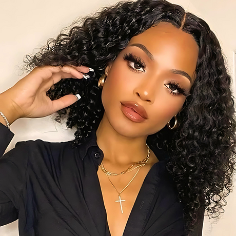 Vera Dolls 100% Human Hair Bob Premium Soft Deep Wave 2x6 Invisible HD Lace Wig