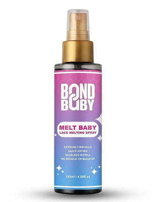 Bond Baby 120ML Melt Baby Lace Melting Spray for Wigs Extreme Firm Hold-Long Lasting Formula, Fast Drying/No Residue