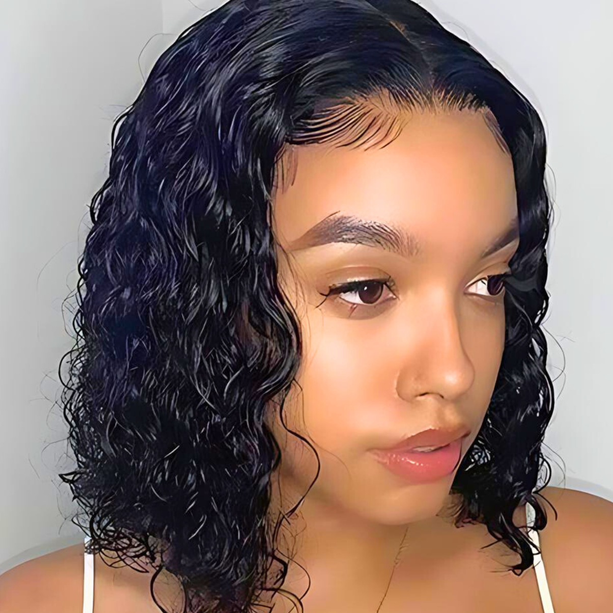 Vera Dolls 100% Human Hair Bob Premium Soft Deep Wave 2x6 Invisible HD Lace Wig