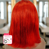 15A Fire Red Bob Straight 13x4 HD Super Natural Hairline Lace Wig | 100% Human Hair 180% Density