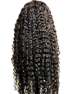 Vera Dolls 180% Density | 13x6 Water Wave Frontal HD Lace Wig                                            Glueless Free Part Long Wig 100% Human Hair