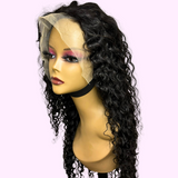 Vera Dolls 180% Density | 13x4 Water Wave Frontal HD Lace Wig                                            Glueless Free Part Long Wig 100% Human Hair