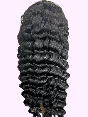 Vera Dolls 180% Density | 13x4 Deep Wave Frontal HD Lace Wig Glueless Free Part Long Wig 100% Human Hair