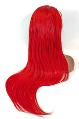 15A Fire Red Straight 13x4 HD Super Natural Hairline Lace Wig | 100% Human Hair 180% Density