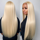 Vera Dolls 180% Density | Blonde 613 13x4 Straight  Frontal HD Lace Wig                                            Glueless Free Part Long Wig 100% Human Hair - Premium  from Vera Dolls - Just $139.99! Shop now at VeraDolls