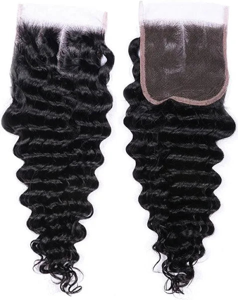 Premium 4x4 Loose Deep Transparent Lace Closures | 100% Virgin Natural Human Hair