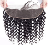 13x4 Deep Wave Frontal Transparent Lace Undetectable | 100% Virgin Human Hair