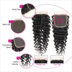 Vera Dolls 180% Density | 4x4 Straight Closure HD Lace                                            Undetectable | Long Closure  100% Human Hair - Premium 4x4 Closure from VeraDolls - Just $39.99! Shop now at VeraDolls