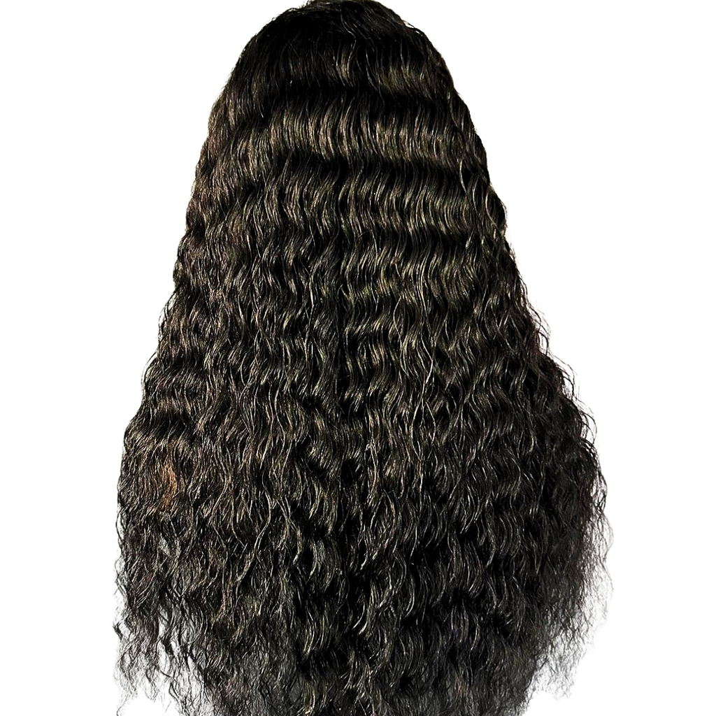 Vera Dolls 180% Density | 13x4 Water Wave Frontal HD Lace Wig                                            Glueless Free Part Long Wig 100% Human Hair